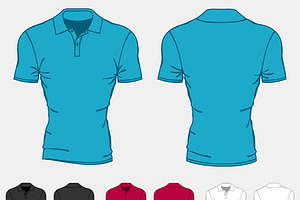 Set Of T-shirts Templates For Men.