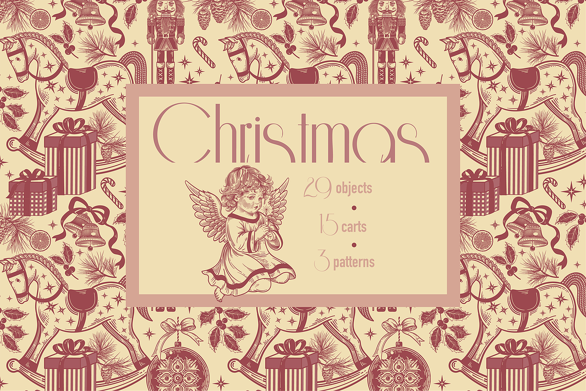 Hand-drawn Christmas illustrations, an Object Graphic by MarinaVorontsova (Photo 9 of 9)