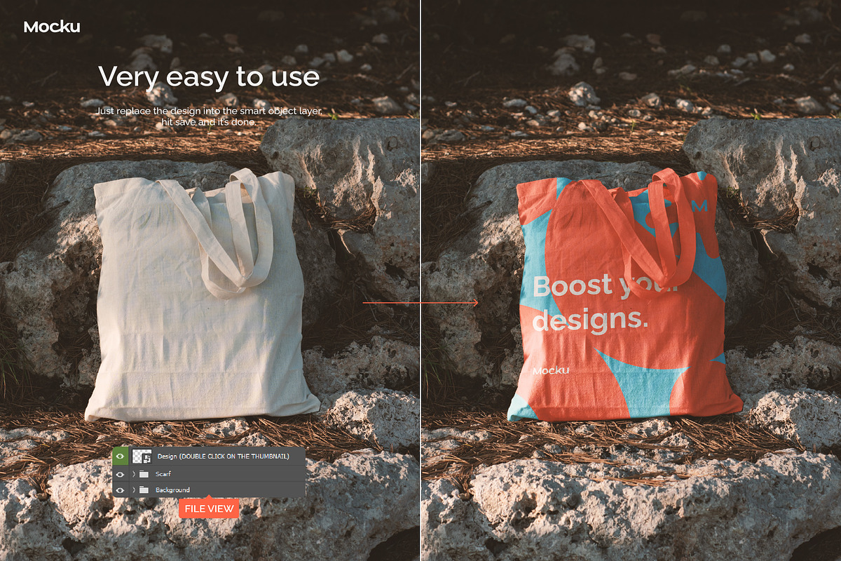 Summer Tote Bag Mockups, a Merchandise Mockup by Mocku (Photo 9 of 12)