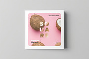 Four Fold Square Brochure Mock-up, an Advertising Mockup by zippypixelstudio (Thumbnail 11 of 13)