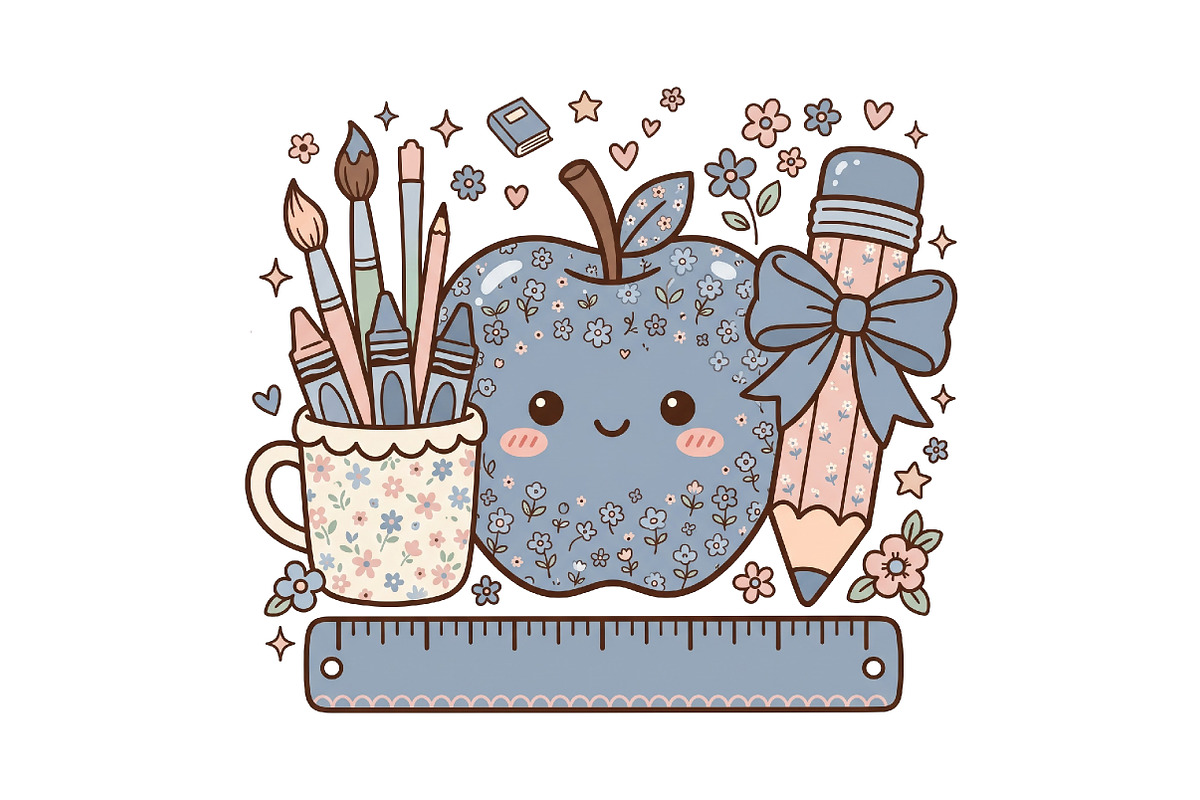Back to School PNG, a Seasonal Illustration by CraftArtStudio (Photo 1 of 4)