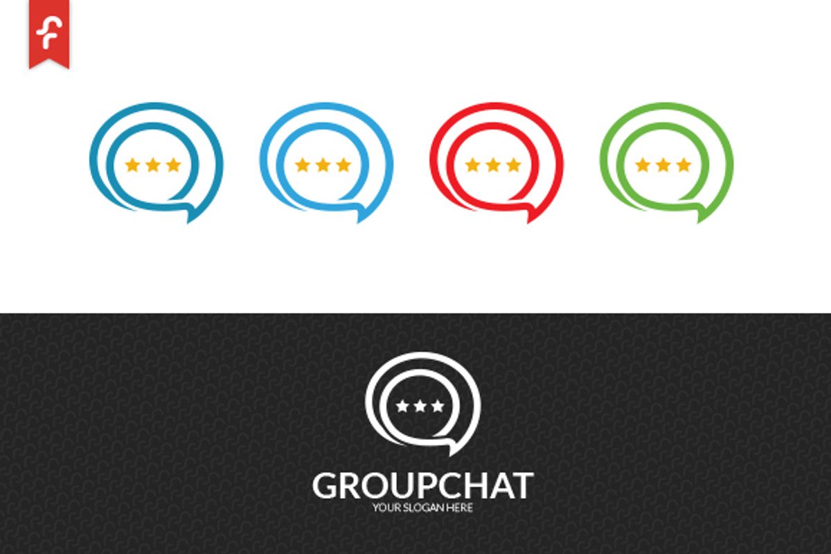 Group Chat Logo, a Branding & Logo Template by ft.studio