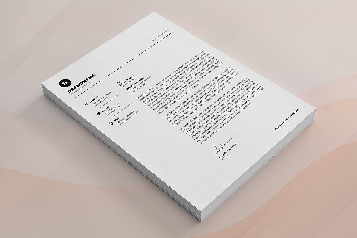 Canva Letterhead and Invoice, a Stationery Template by DesignDevisers (Photo 11 of 19)