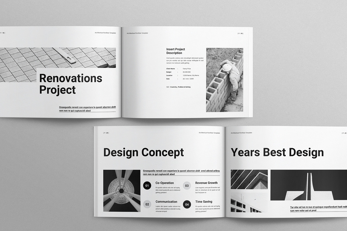 Architecture Portfolio Template, a Brochure Template by Work-Envance (Photo 7 of 10)