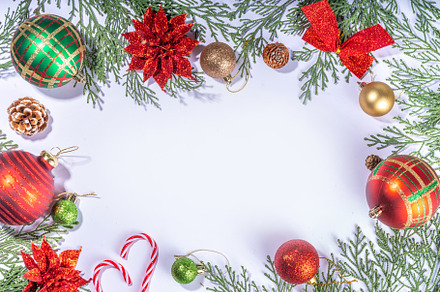 Xmas and New Year greeting card, a Holiday Photo by Rimma