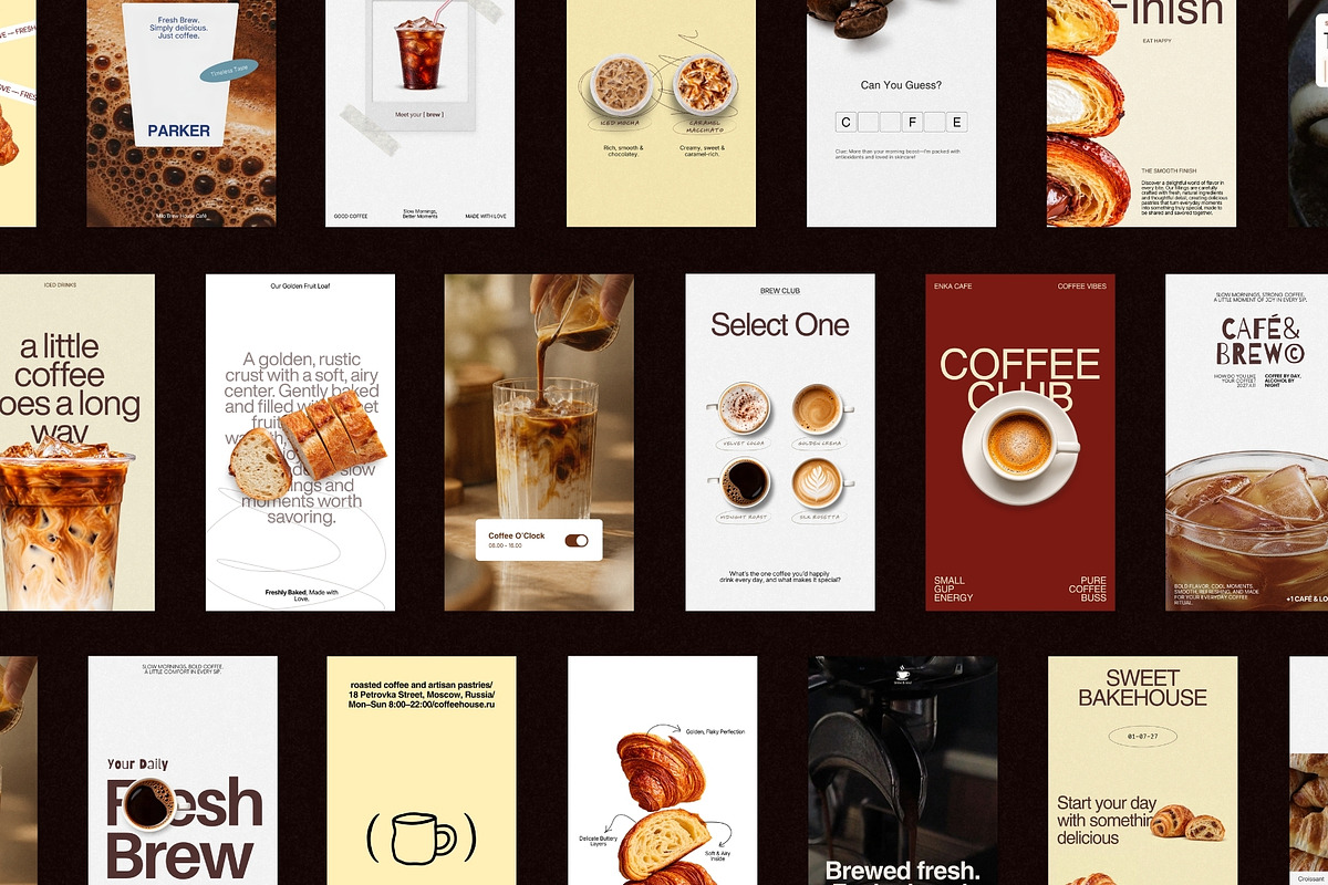 BREW | Cafe Instagram Template (I), a Social Media Template by Prapti Design (Photo 10 of 10)