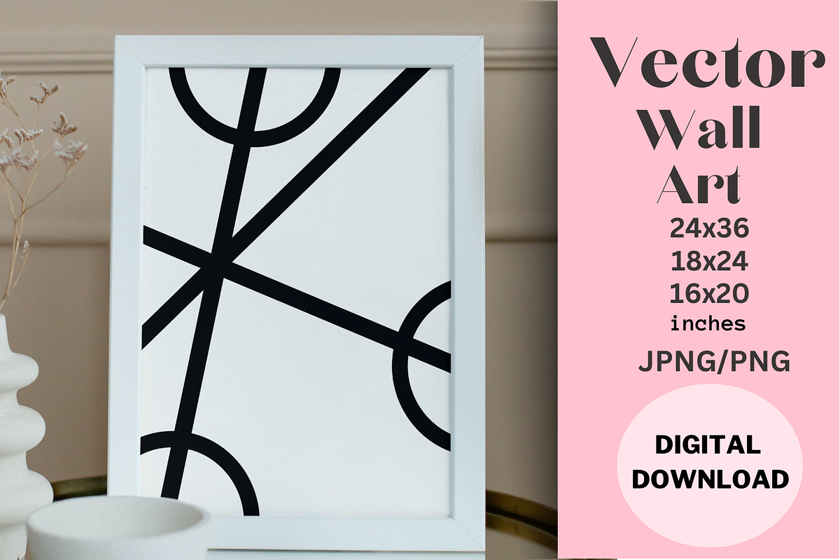 Vector Wall Art Packs, a Poster Template by SWINA STUDIO (Photo 1 of 4)