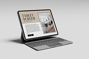 Realistic Tablet Mockup, an iPad Mockup by GraphicWindow (Thumbnail 2 of 6)