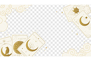 Celestial Background with Tarot Card, a Decorative Illustration by PsychocheArt (Thumbnail 3 of 3)