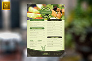 Vegetarian Restaurant Food Menu, a Brochure Template by Mikko Lemola (Thumbnail 4 of 5)