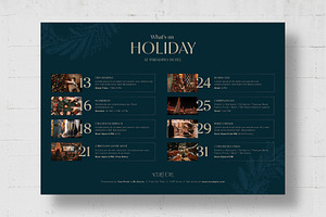 Christmas Event Schedule Template, a Flyer Template by BrandPacks