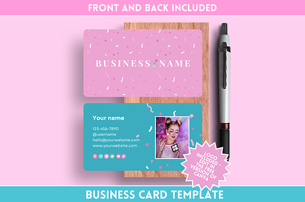 Colorful Business Card, a Business Card Template by SunshineStudioBoutique