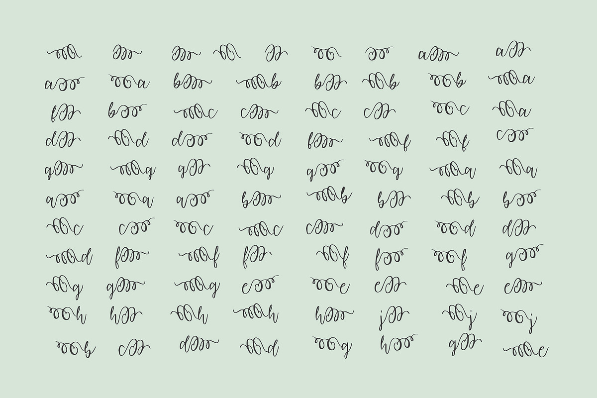 woman beauty calligraphy, a Script Font by Mariyana (Photo 9 of 10)