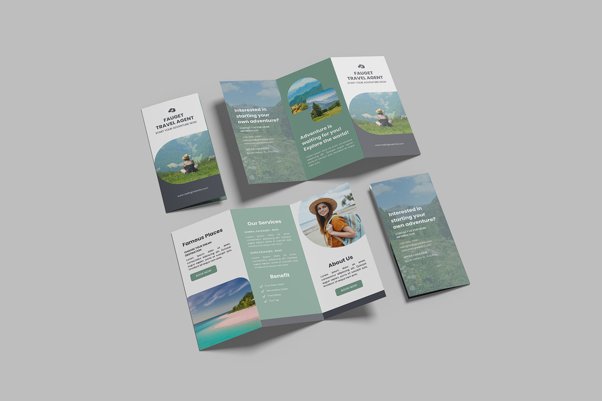 Trifold Brochure Mockup, a Brochure Template by graphictime (Photo 10 of 11)