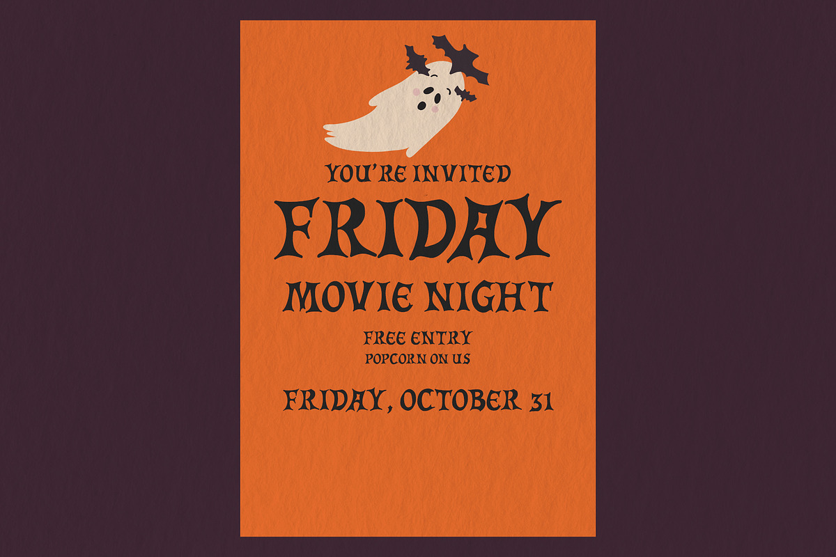 Midnight Party Retro Halloween Font, a Sans Serif Font by BilberryCreates (Photo 4 of 9)