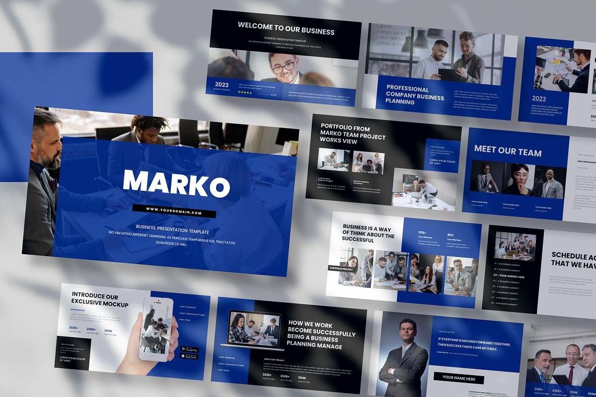 Marko-Business Powerpoint & GS, a Presentation Template by Raseuki (Photo 1 of 5)