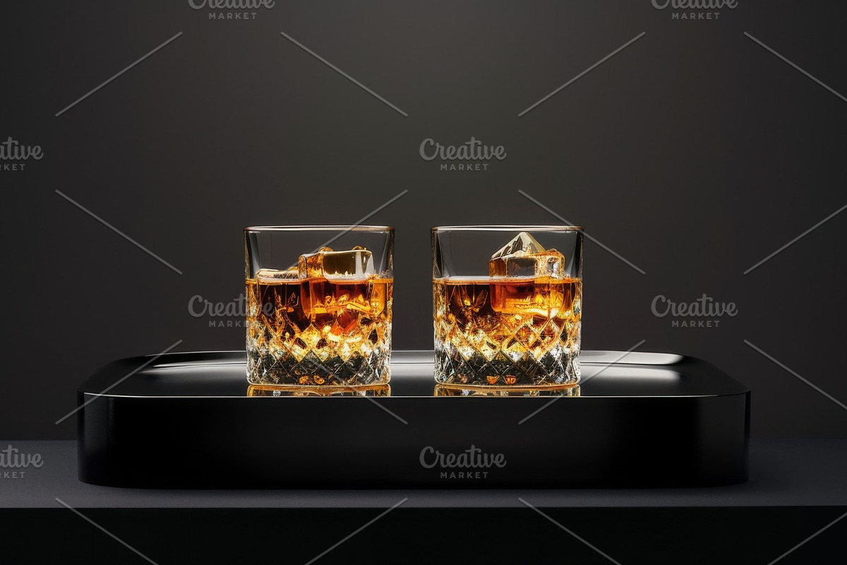 87 whiskey glasses, a Food & Drink Photo by Handmadefont (Photo 65 of 87)