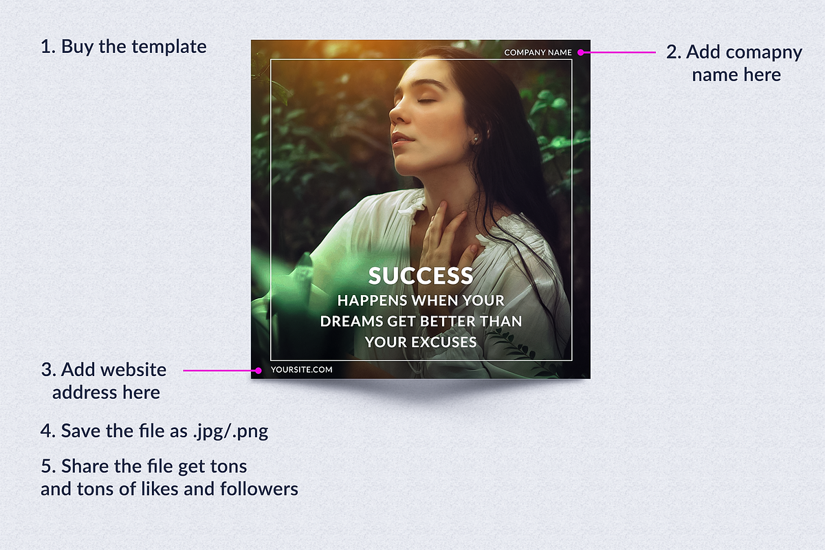 Instagram Inspirational Quote Bundle, a Social Media Template by Jaisivakumar (Photo 5 of 9)