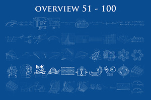 100 Blueprint Technology Brushes