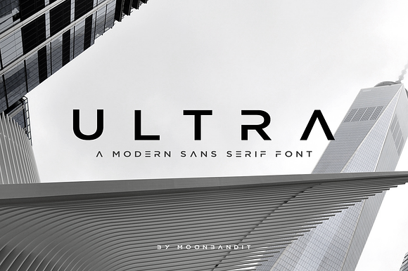 ULTRA - Modern Sans Serif Font preview 7