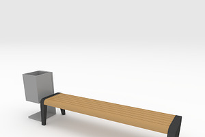 3D Model Bench Park 41