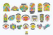 Groovy Universe Illustration Pack, an Illustration by The Isian (Thumbnail 3 of 10)