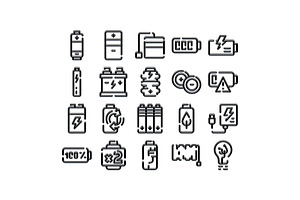 Battery energy power and electric, an Object Graphic by pikepicture