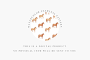 Seamless Watercolor Horse Pattern, a Pattern Graphic by Pati Charm Studio (Thumbnail 4 of 6)