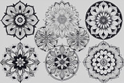 Boho Floral Mandala Bundle Set, an Illustration by Creativeshirt (Thumbnail 2 of 7)