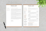 Nude Resume / CV & Cover Letter, a Resume Template by McLittle Stock (Thumbnail 2 of 4)