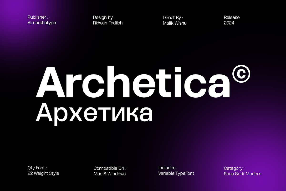 Archetica – Geometric Clean Sans, a Sans Serif Font by Almarkhatype (Photo 1 of 11)