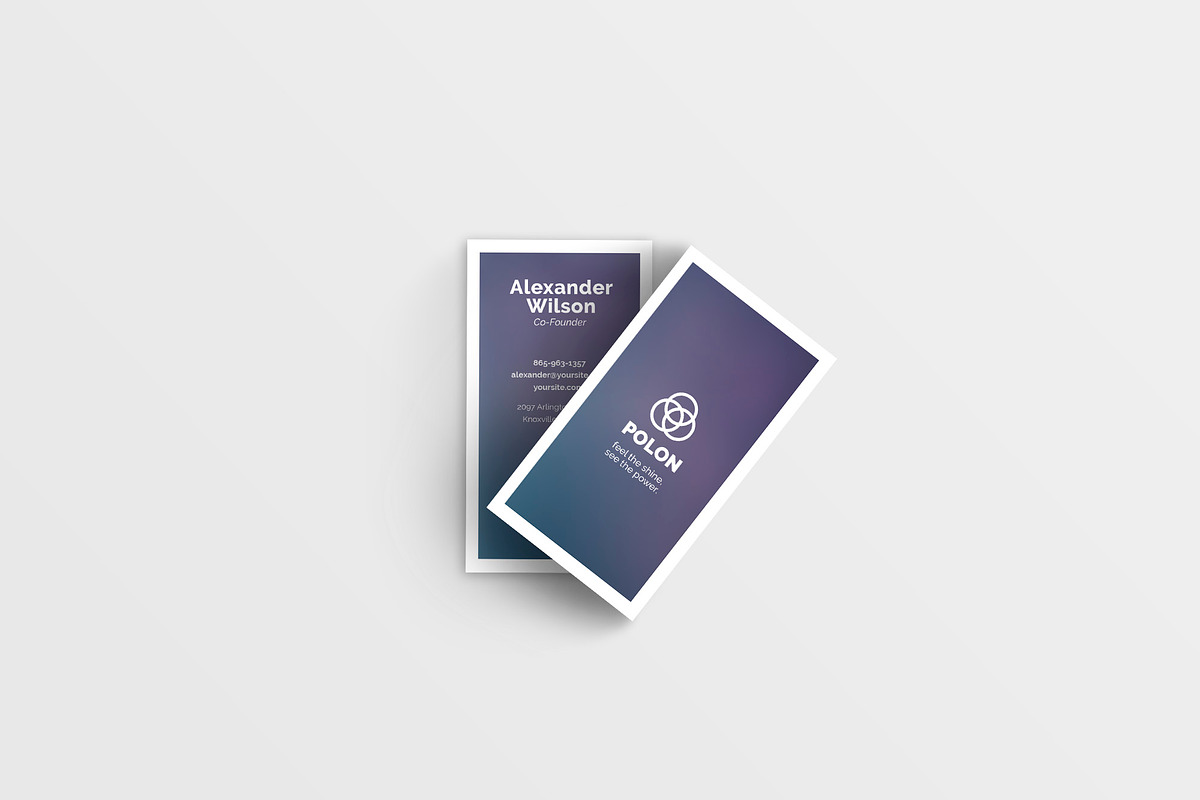 Polon - a Business Card Template, a Business Card Template by Solid Pixel (Photo 3 of 8)
