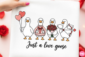Just a love goose Png, Valentine Goo, an Illustration by SinaCreation