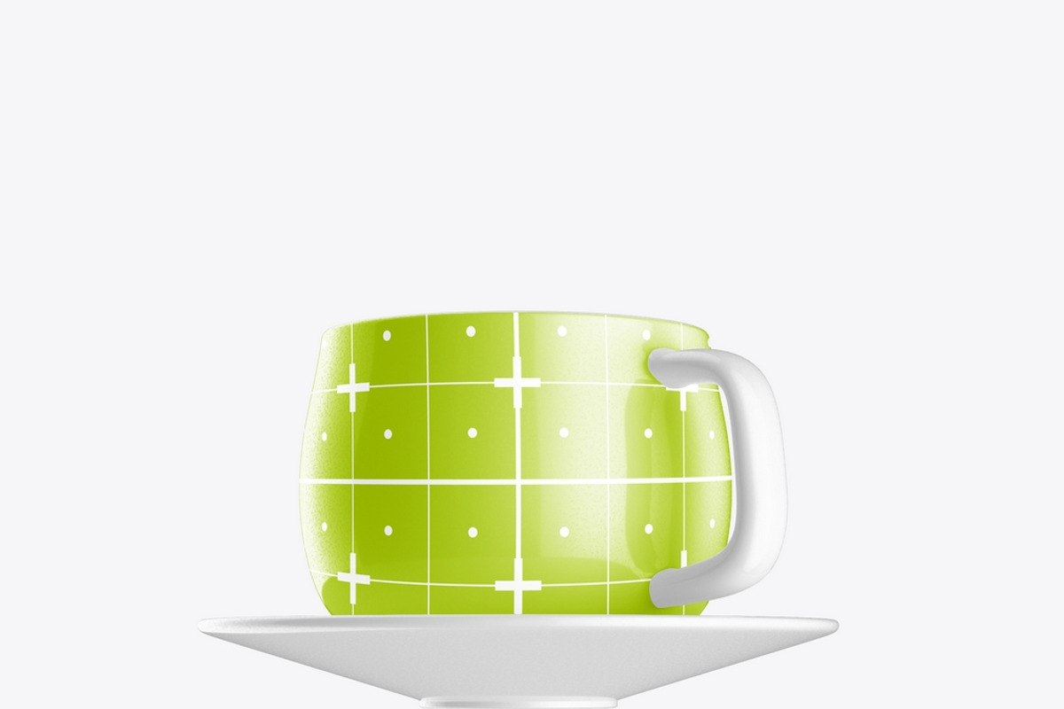 Ceramic Coffee Cup Mockup, an Advertising Mockup by OneVectorStock (Photo 7 of 16)