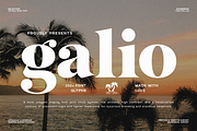 Galio Vintage Elegant Serif Display, a Serif Font by roomspace creative lab (Thumbnail 1 of 10)