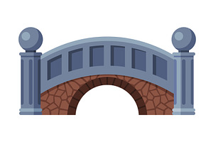 Stone Bridge, Urban Infrastructure, an Object Illustration by TopVectors