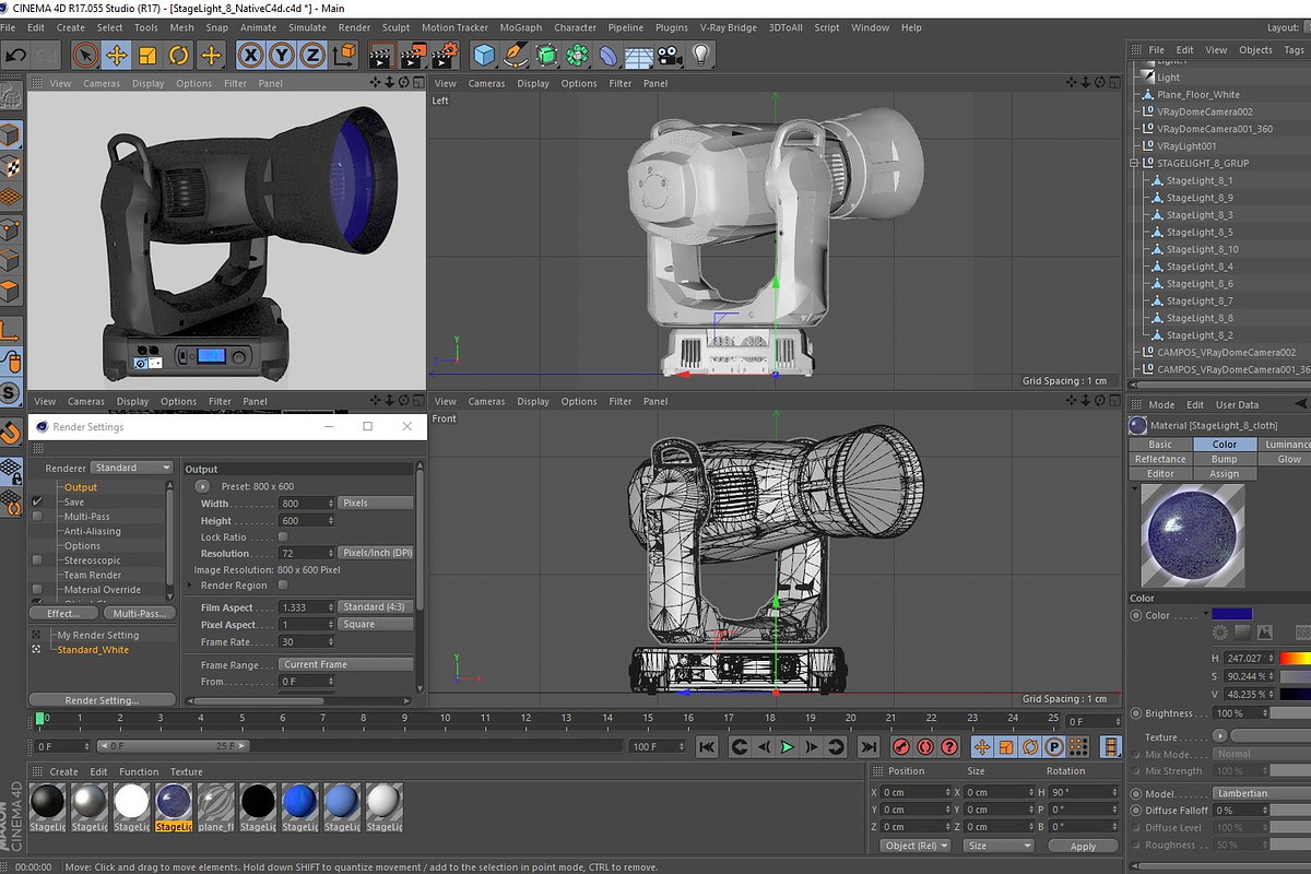 Stage Lighting Collection-14 PCS, an Object 3D Model by akerStudio (Photo 289 of 309)