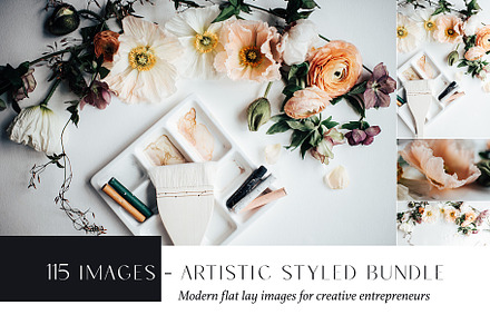 Artist & Floral Styled Stock Bundle, a Business Photo by CreativeMavenCo.