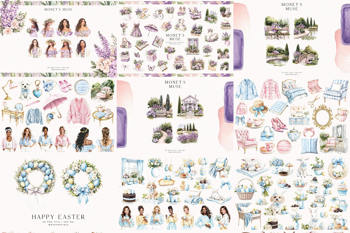 Spring & Easter Bundle, a Seasonal Illustration by PeDe Designs (Photo 12 of 13)
