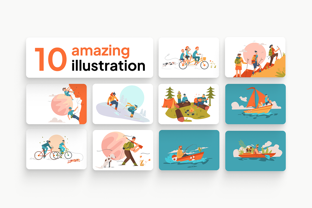 Outdoor Activities Illustration, a Person Illustration by graphicsauce (Photo 4 of 6)