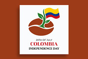 Colombia Independence Day Banner, a Social Media Template by nandinigraphics (Thumbnail 2 of 3)