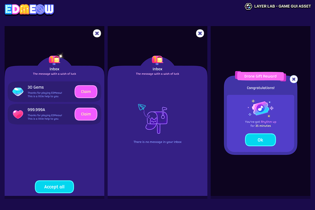 GUI - Neon2, an UI Kit Template by LAYERLAB (Photo 28 of 34)