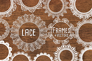 White Lace Frames with Lace Vectors, an Object Graphic by Paper Element (Thumbnail 1 of 3)