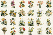 Watercolor Flower Clipart, an Illustration by DreamCafeArt (Thumbnail 3 of 6)
