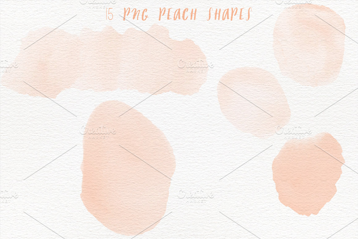 Watercolor Splotches Shapes, a Texture Graphic by Studio Julie Ann (Photo 2 of 3)