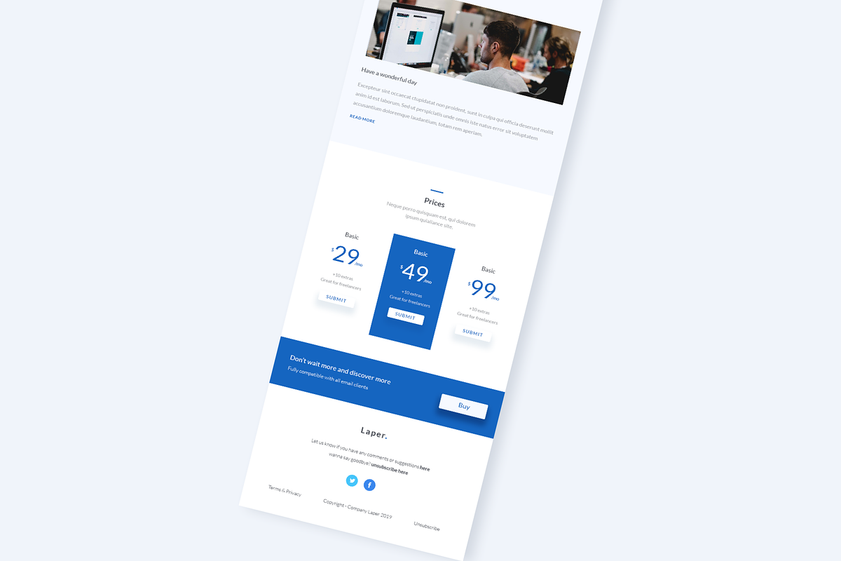 Multipurpose Email Template, an UI Kit Template by Reza Space (Photo 4 of 4)