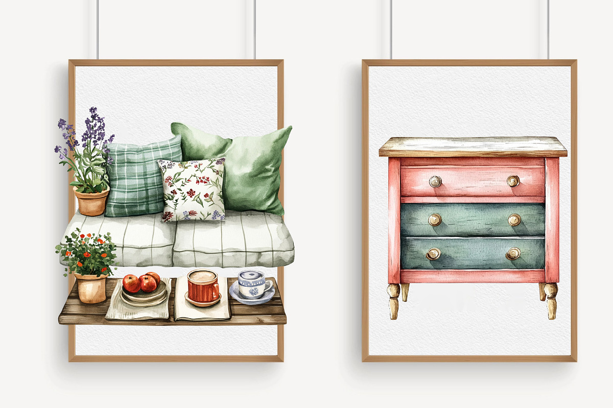 Interior Design Clipart PNG, an Illustration by Libby Wishes (Photo 5 of 7)