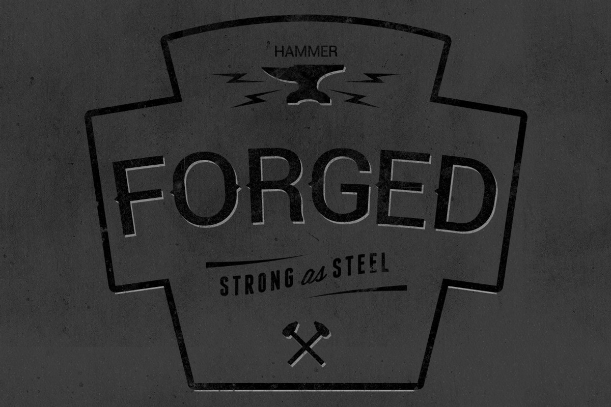 Hammer Font - Vintage Display Font preview 2