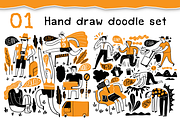 Hand Draw Doodle Set, a Person Illustration by Huza Studio (Thumbnail 2 of 7)