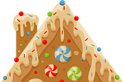 Gingerbread House, a Food Illustration by JYa_Design (Thumbnail 1 of 3)